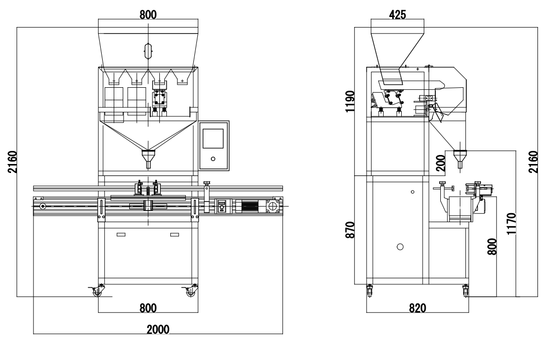 GMB-02C-Granule Filling Machine (Four Scales)