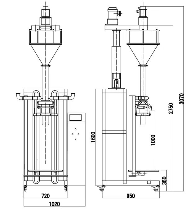 GMB-03C Dust-Proof Weighing Powder Packing Machine