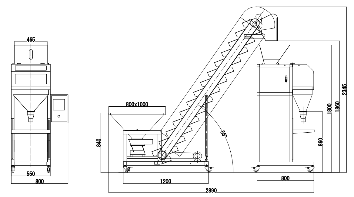 GMB-02B Granule Weighing Filling Machine (Double Scale)